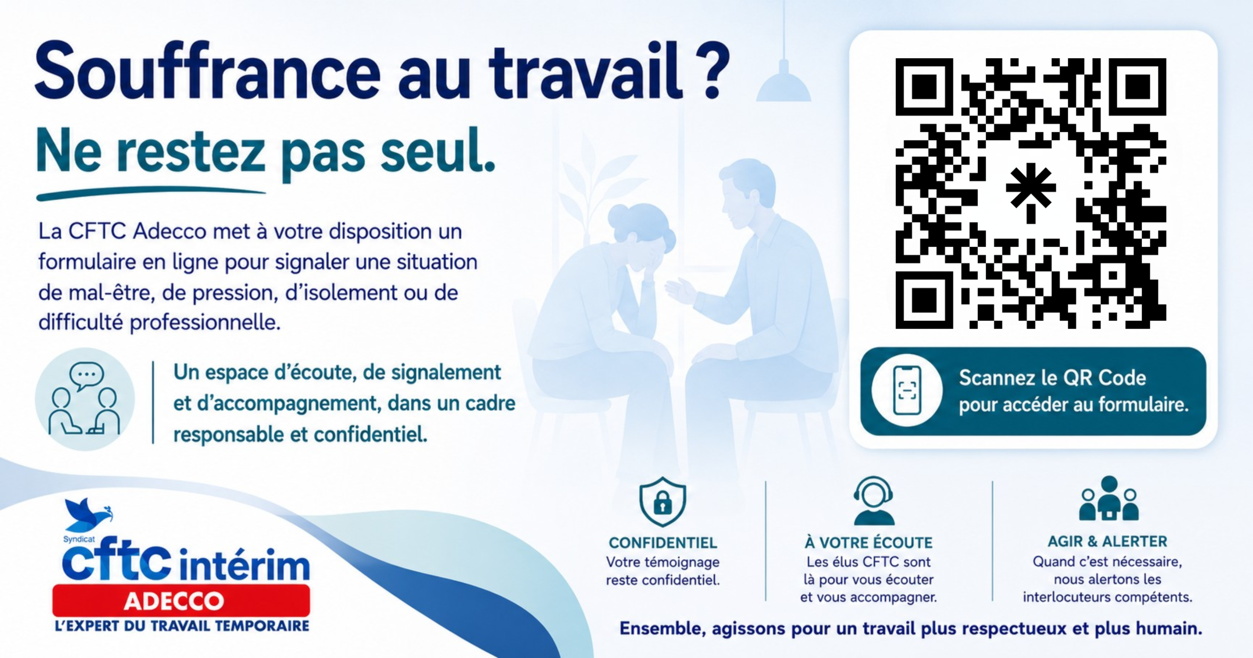 Souffrance au travail - Formulaire à l’initiative de la CFTC Adecco