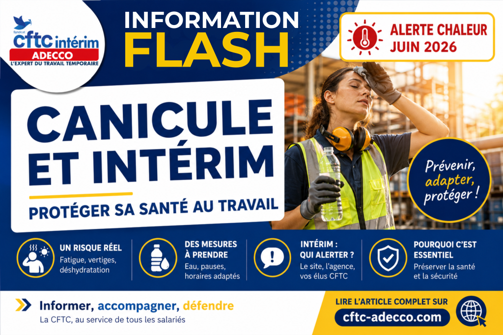 Canicule et intérim : protéger sa santé au travail