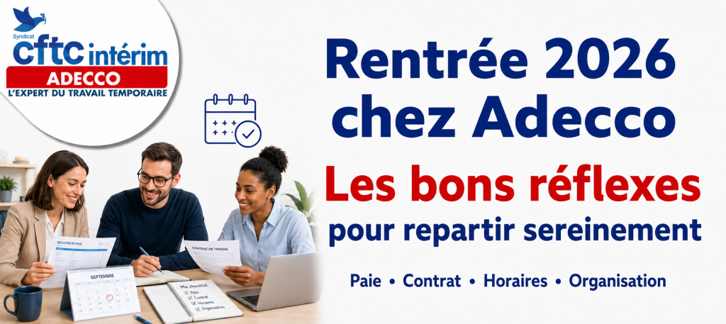 Rentrée 2026 chez Adecco : les bons réflexes pour les salariés